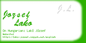 jozsef lako business card